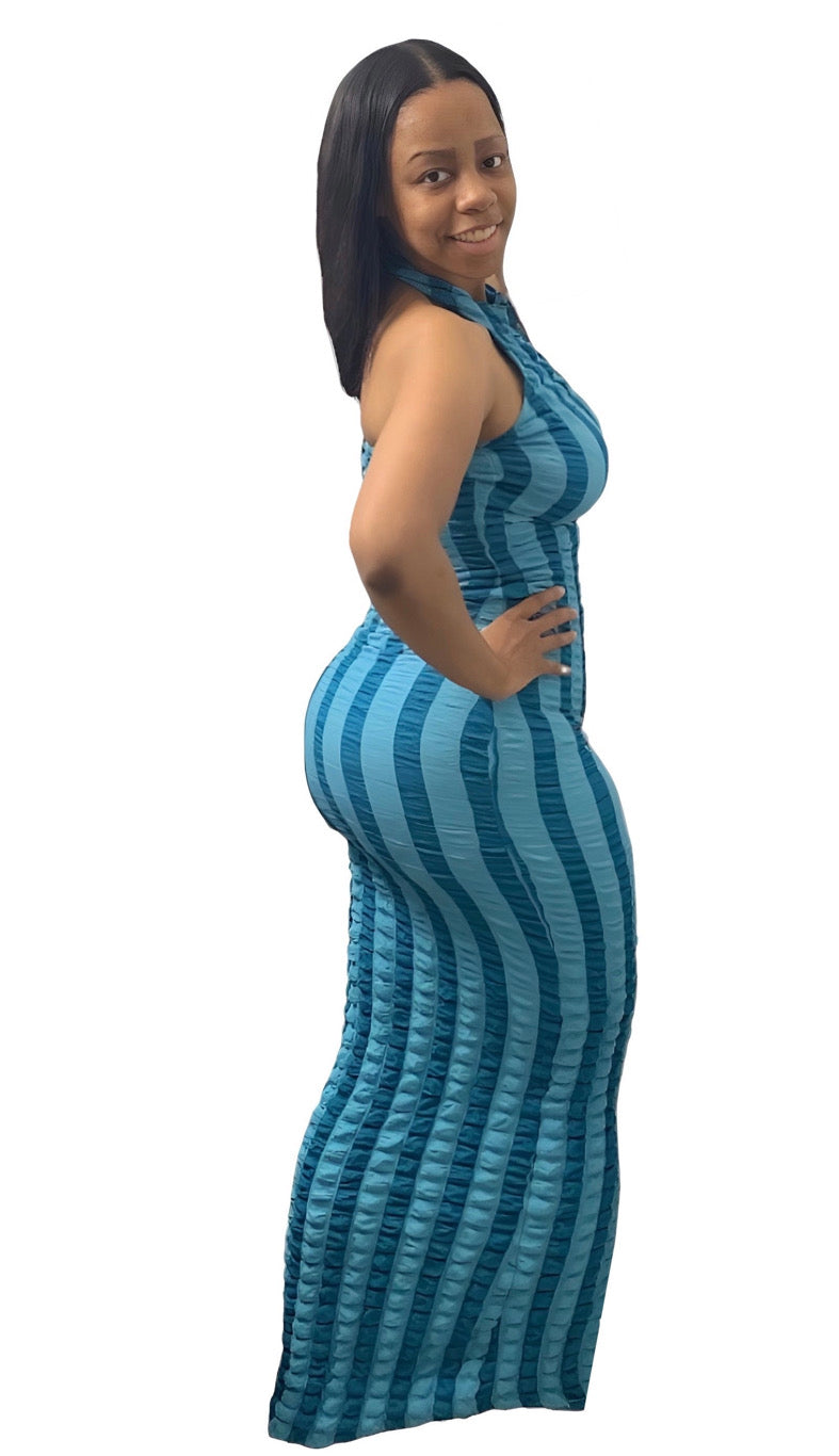 Diamond Maxi Dress - Blue