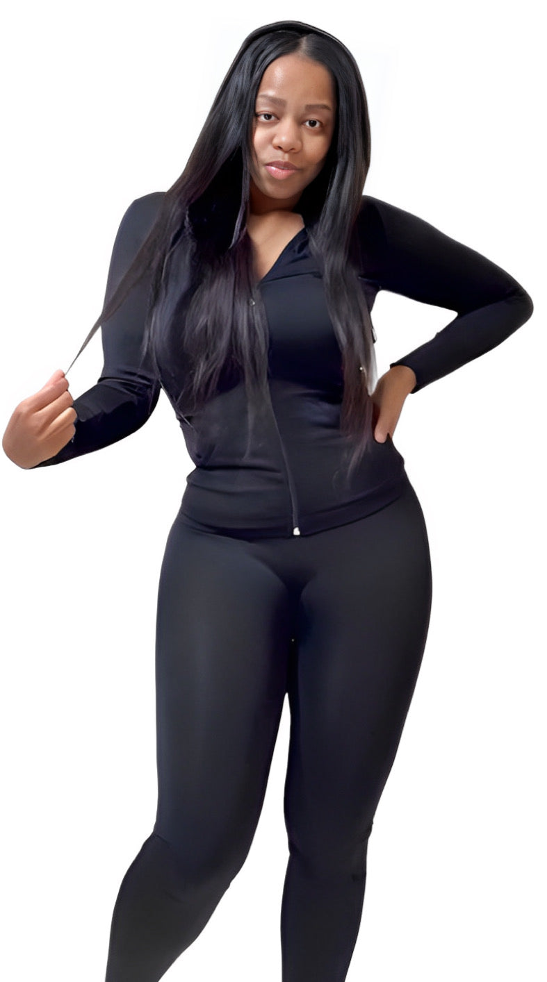 Destiny Women's Jogger Set - Black