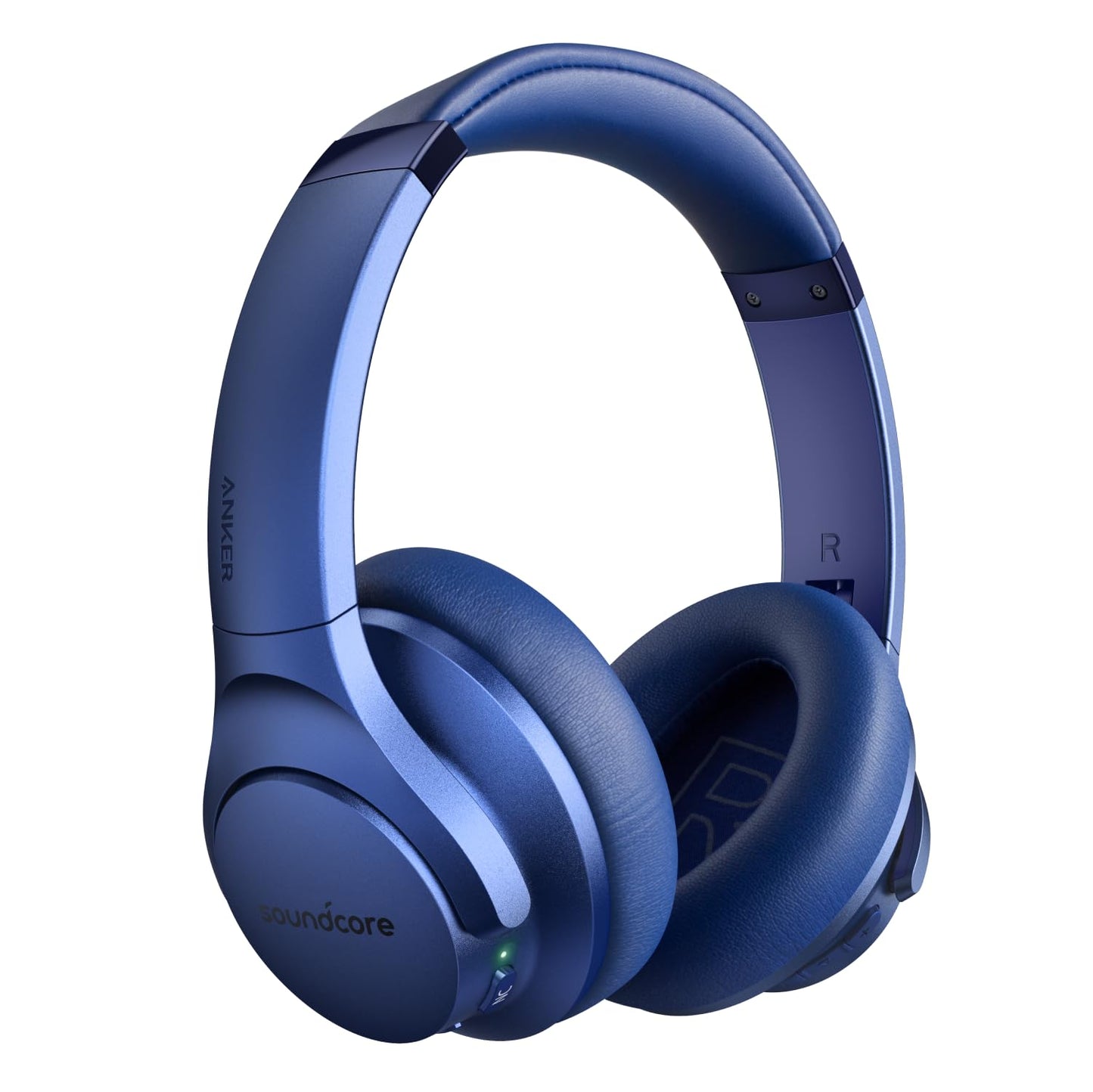 Soundcore Anker Life Q20 Hybrid Active Noise Cancelling Headphones, Wireless Over Ear Bluetooth Headphones, 60H Playtime, Hi-Res Audio, Deep Bass, Memory Foam Ear Cups, Travel, Office