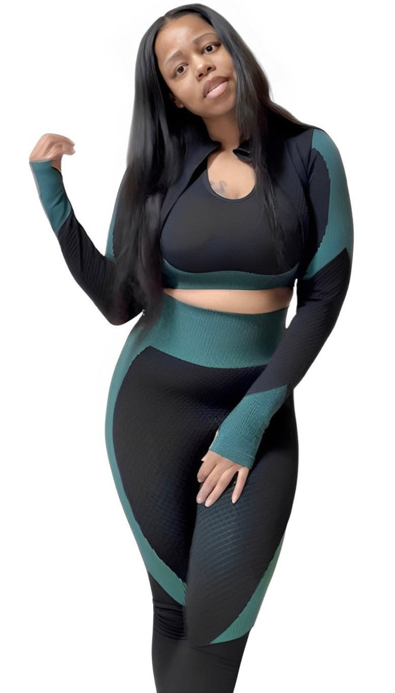 Pressure 3 Piece Tracksuit - Green