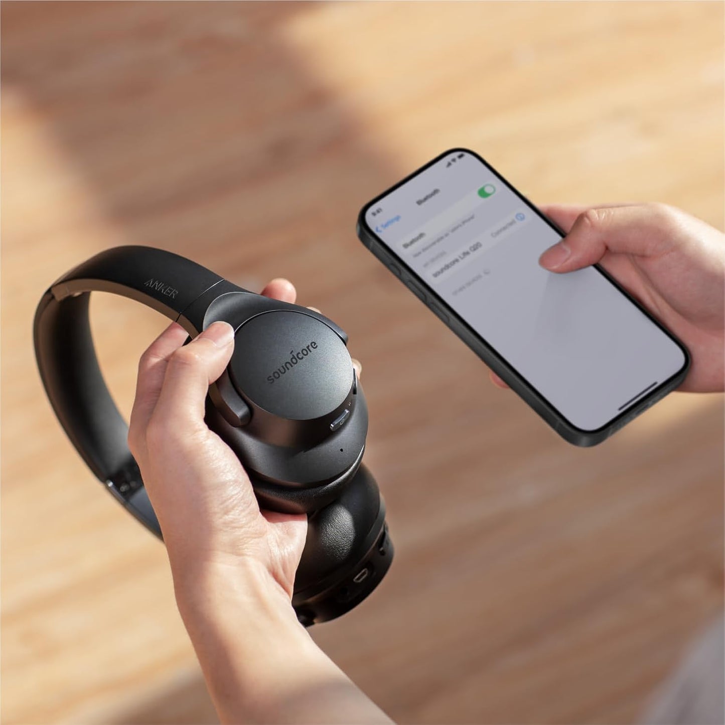 Soundcore - Audífonos híbridos modelo Anker Life Q20 inalámbricos, con cancelación de ruido, con tiempo de reproducción de 40 horas, audio de alta resolución, graves profundos, almohadillas de espuma viscoelástica y diadema
