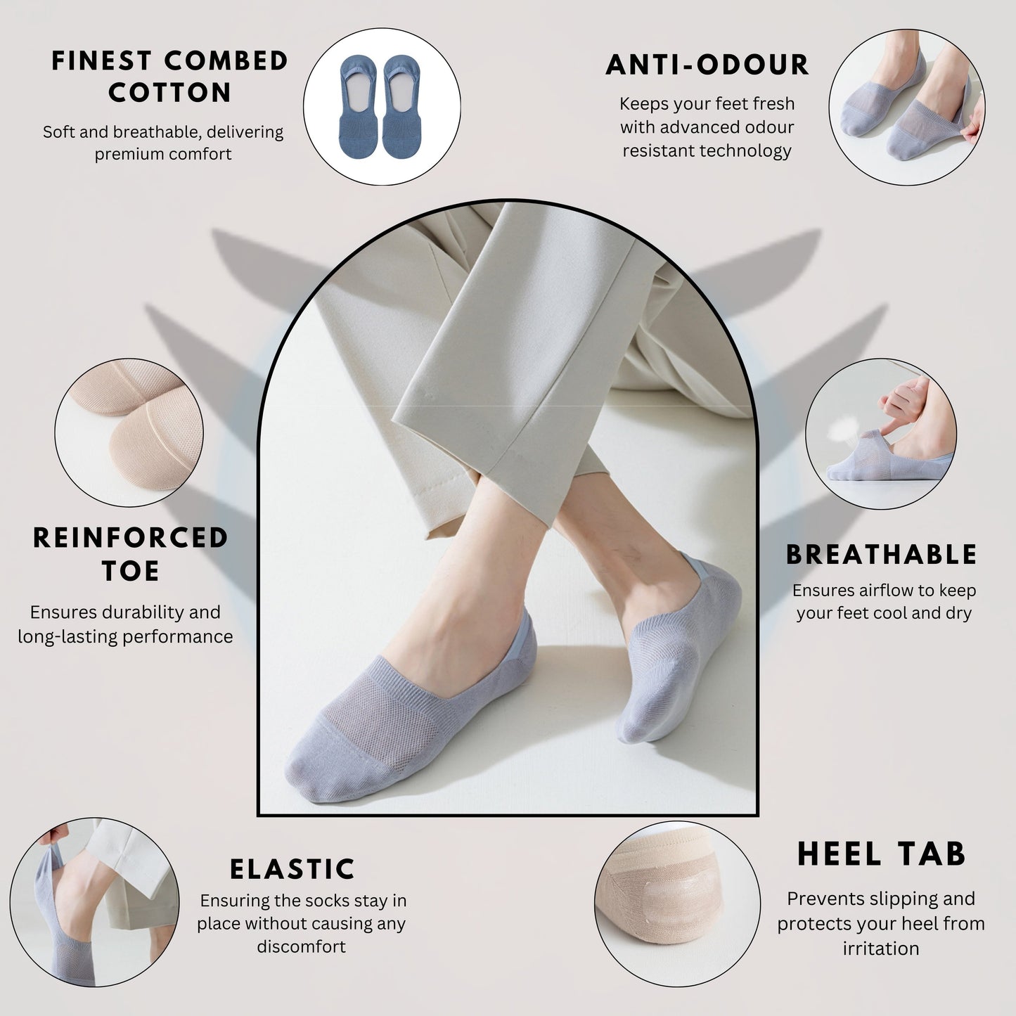 NO-SLIP LOAFER SOCKS
