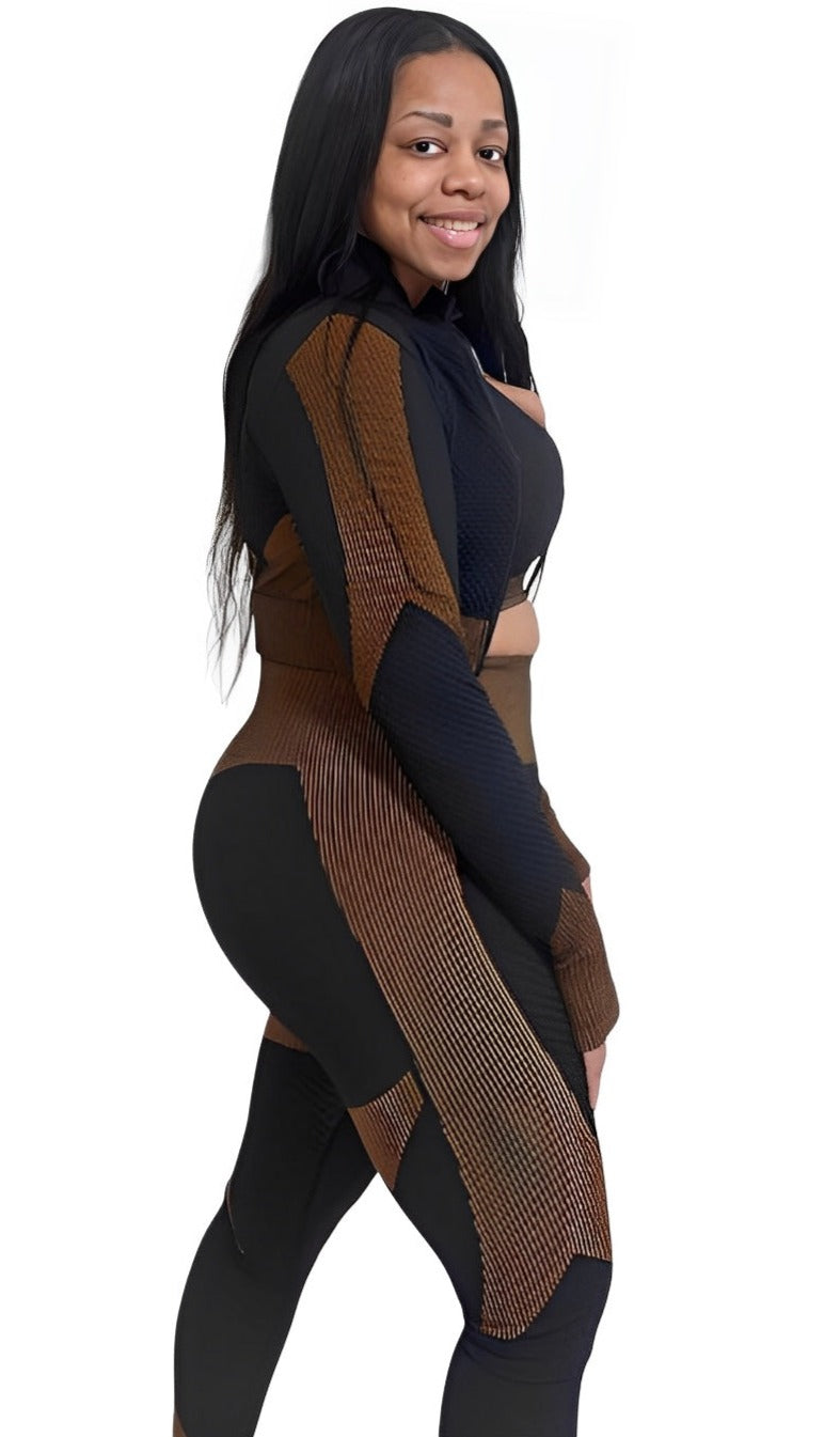 Pressure 3 Piece Tracksuit - Brown