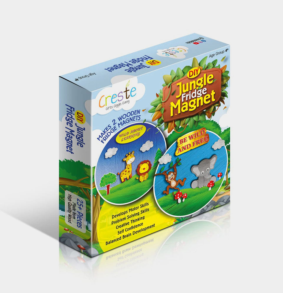 DIY Fridge Magnet Jungle Theme Kit | 4years+