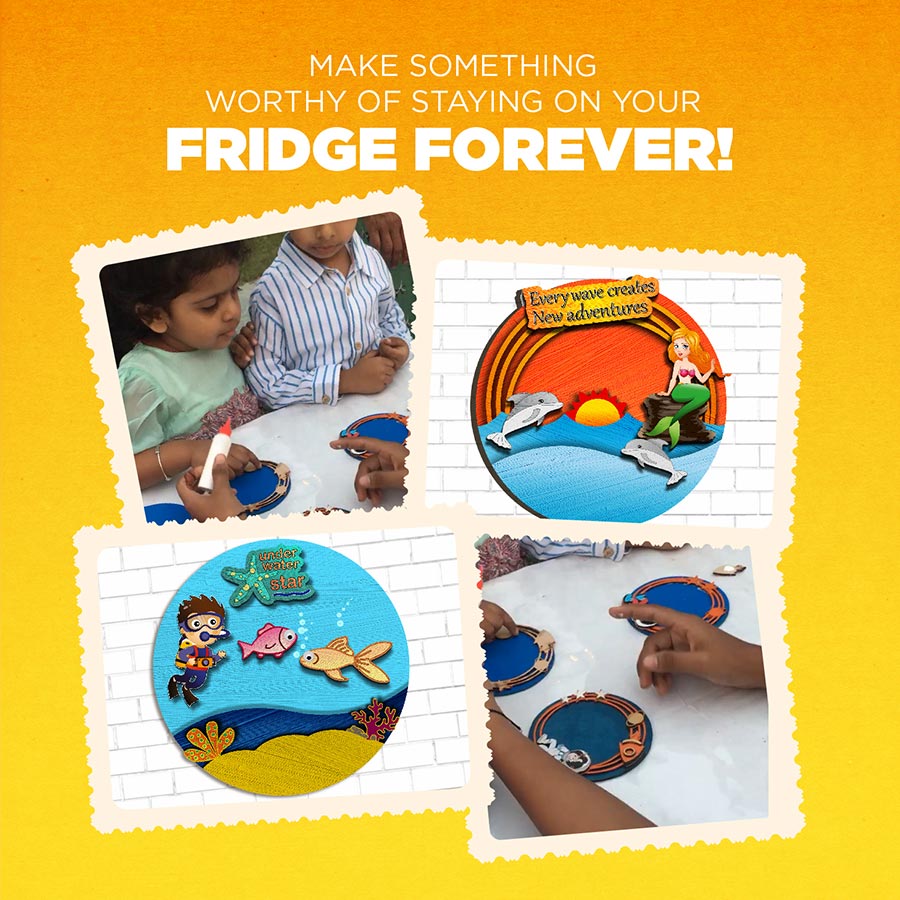 DIY Fridge Magnet Aquarium Theme Kit | 4years+