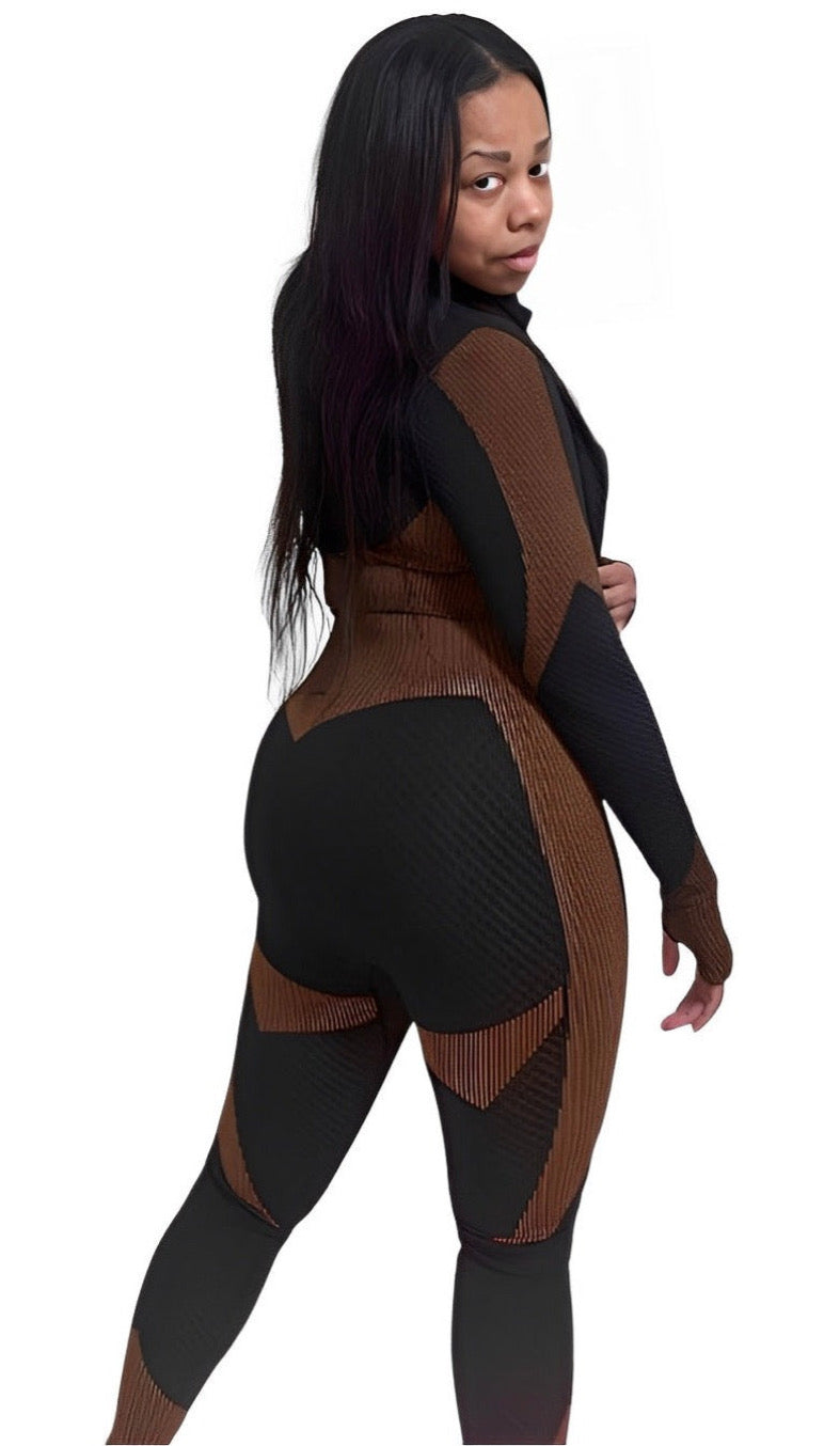 Pressure 3 Piece Tracksuit - Brown