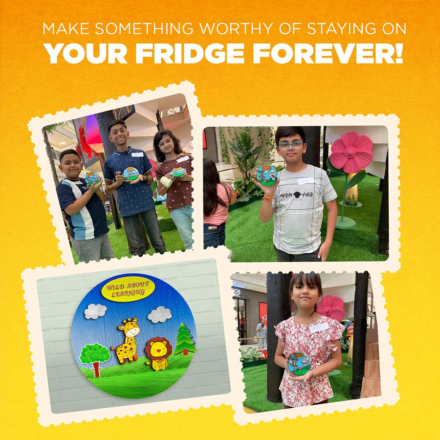 DIY Fridge Magnet Jungle Theme Kit | 4years+