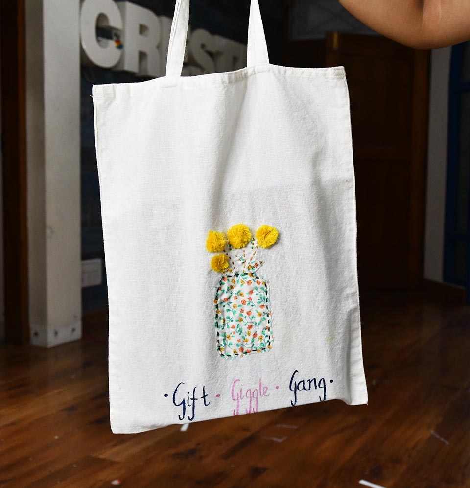 Premium DIY Embroidery Tote & Pouch Set for Ages 12+ | Creative Sewing Kit for Personalized Accessories