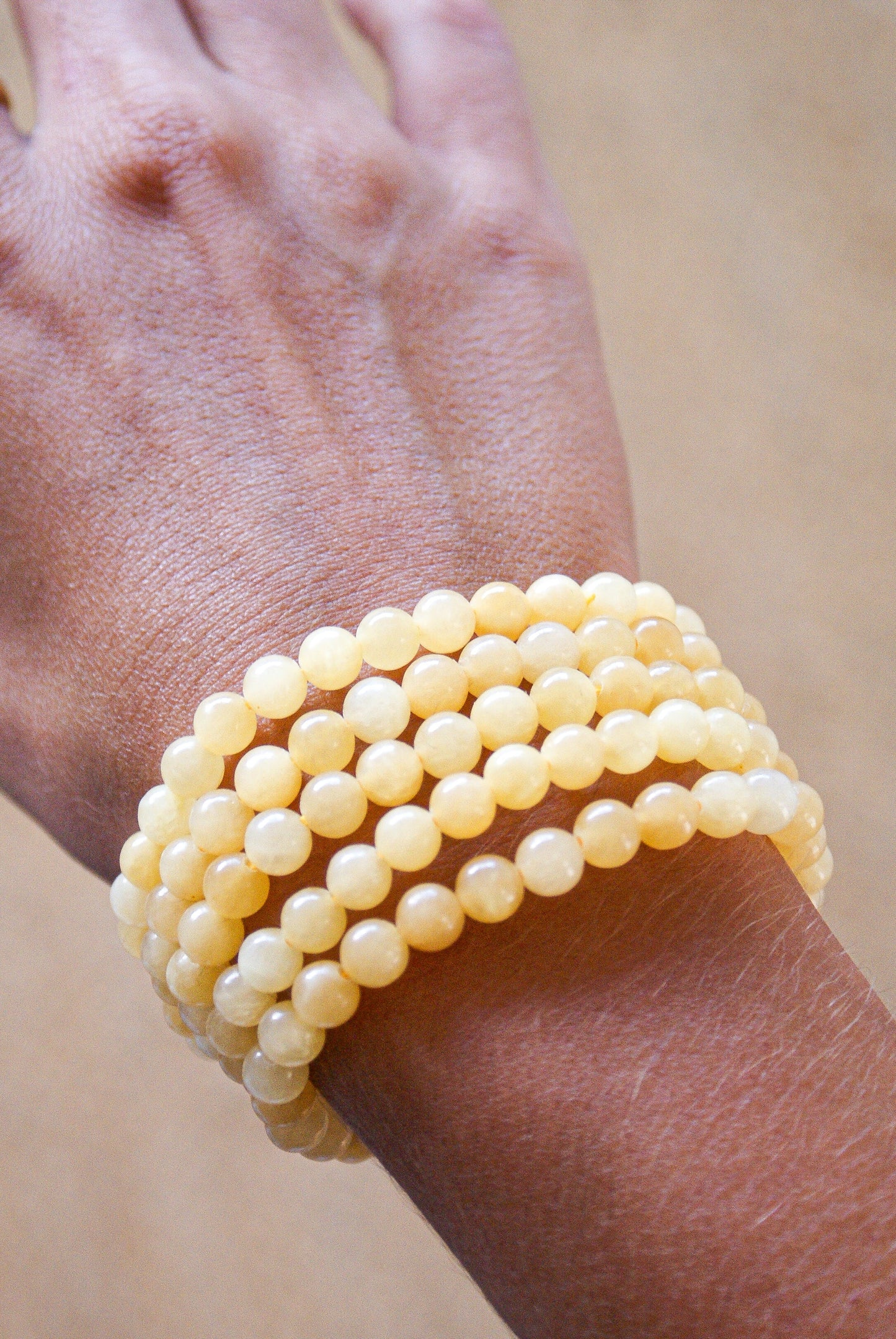 PULSERA DE CALCITA AMARILLA
