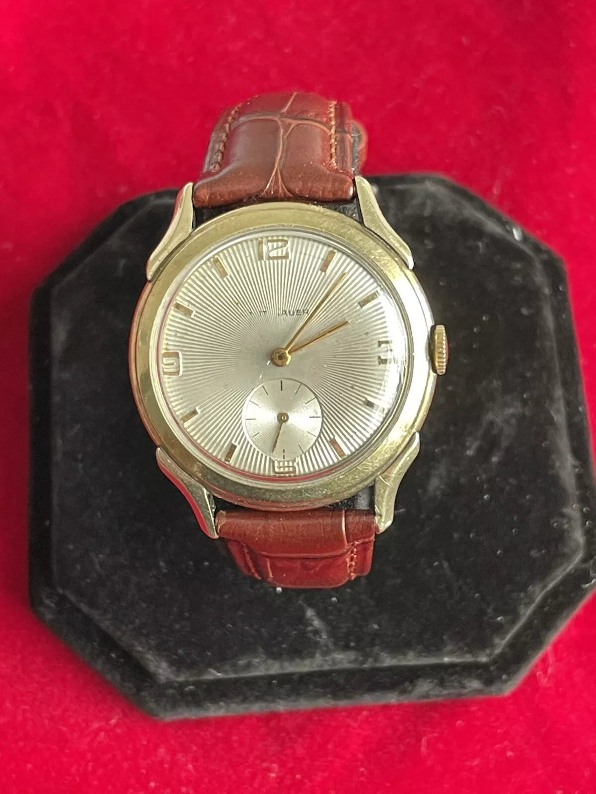 10k Gold Filled Wittnauer Men’s Vintage Watch Great Runner New Crystal And Strap