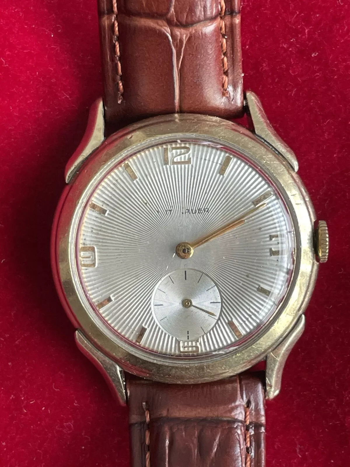 10k Gold Filled Wittnauer Men’s Vintage Watch Great Runner New Crystal And Strap