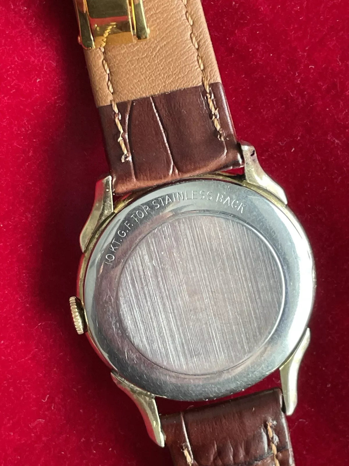 10k Gold Filled Wittnauer Men’s Vintage Watch Great Runner New Crystal And Strap