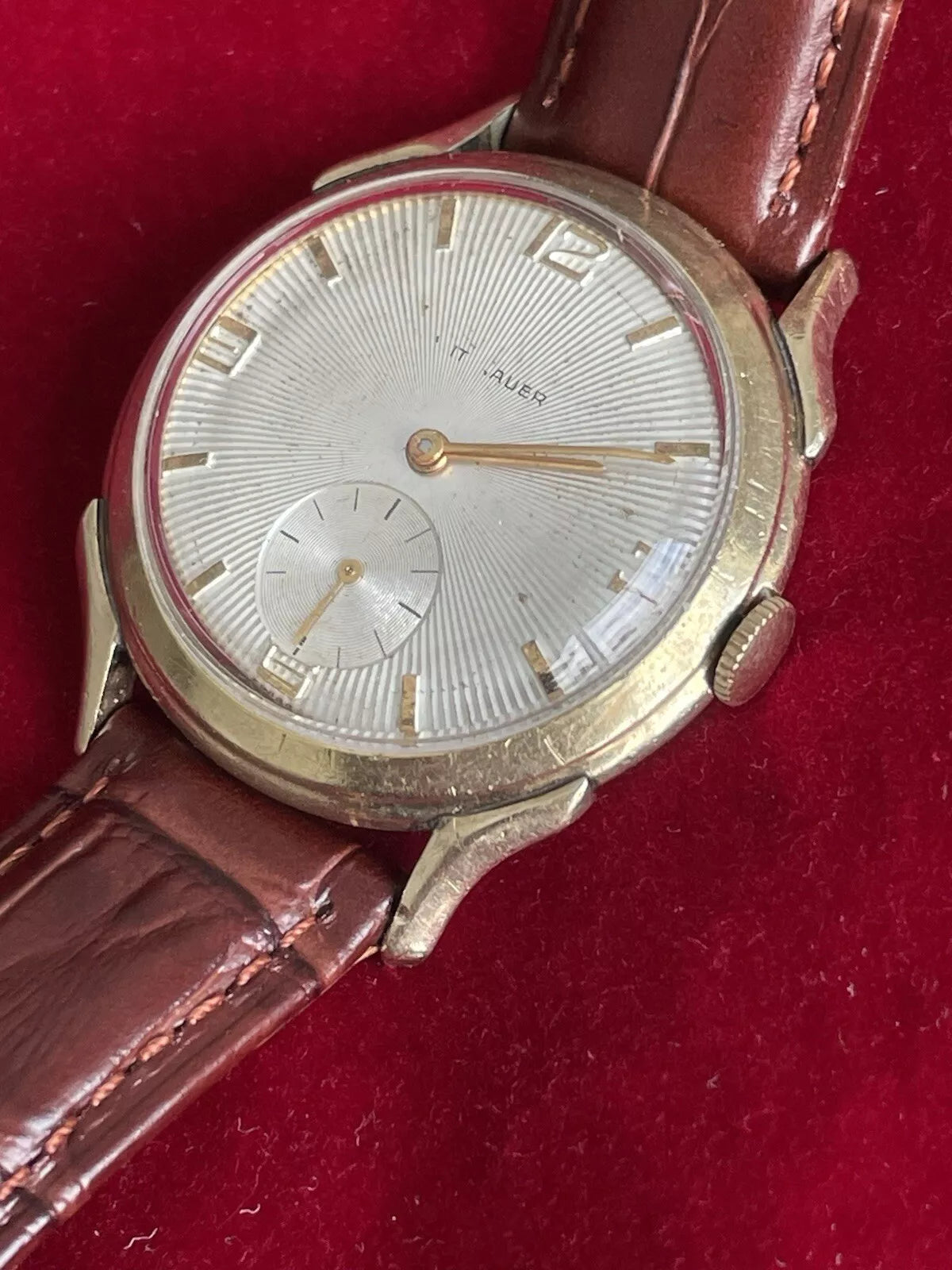 10k Gold Filled Wittnauer Men’s Vintage Watch Great Runner New Crystal And Strap