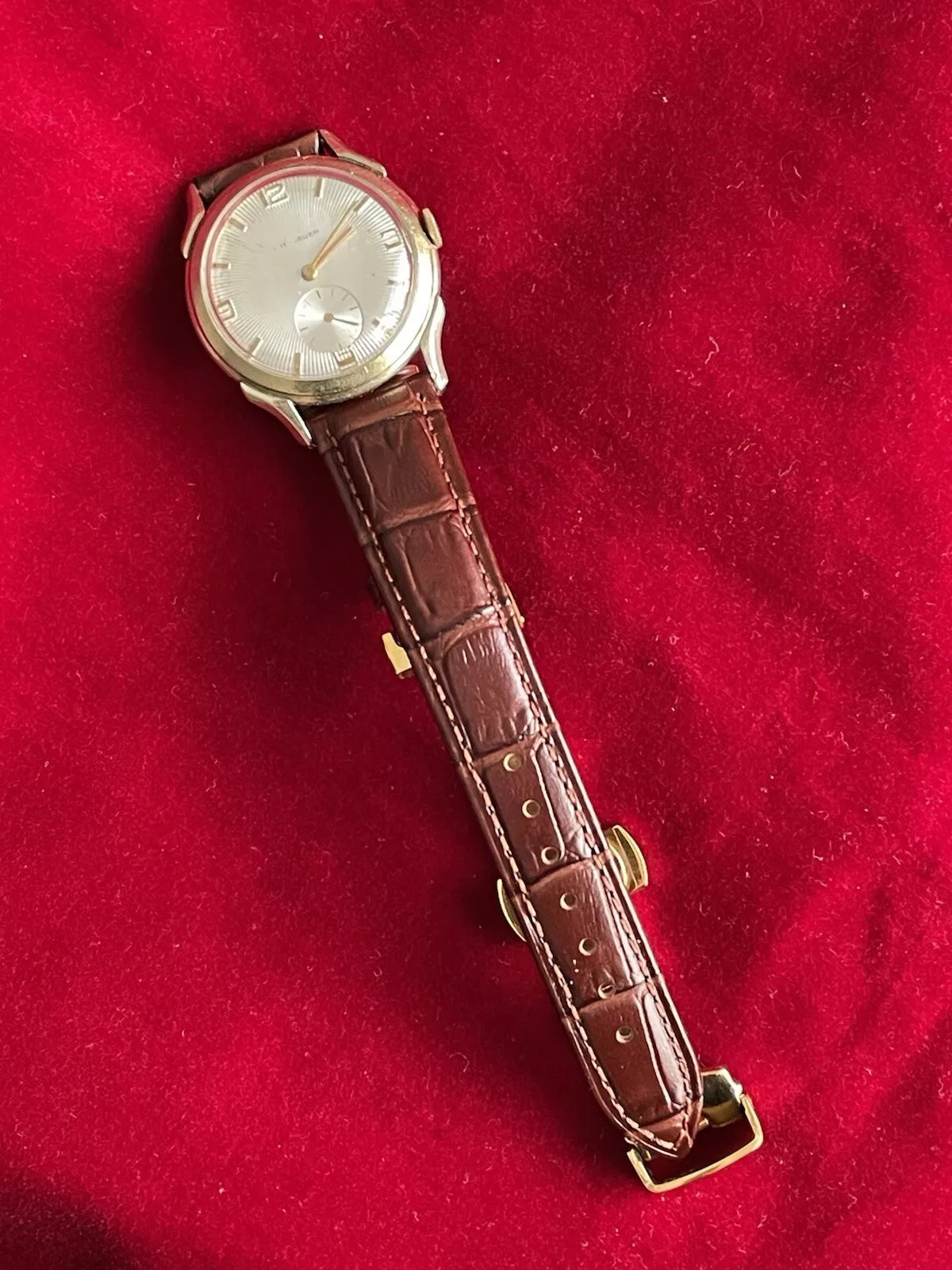 10k Gold Filled Wittnauer Men’s Vintage Watch Great Runner New Crystal And Strap