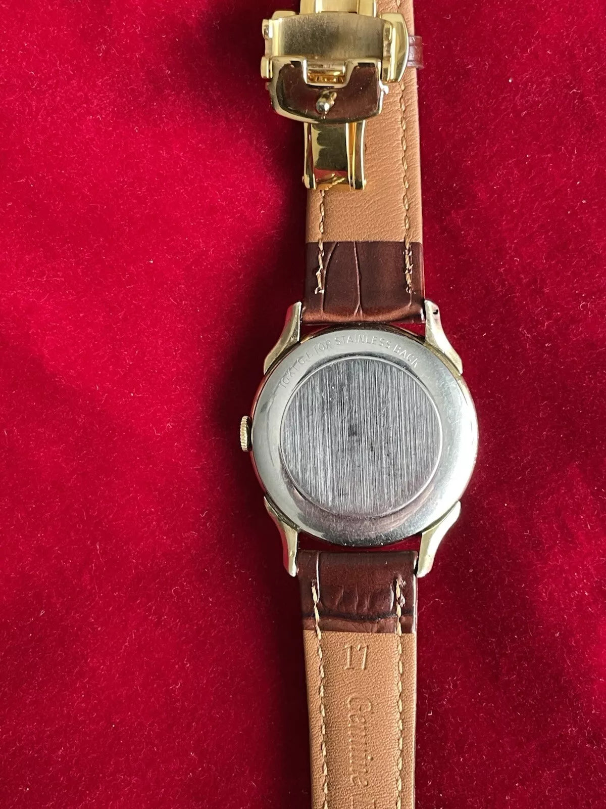 10k Gold Filled Wittnauer Men’s Vintage Watch Great Runner New Crystal And Strap