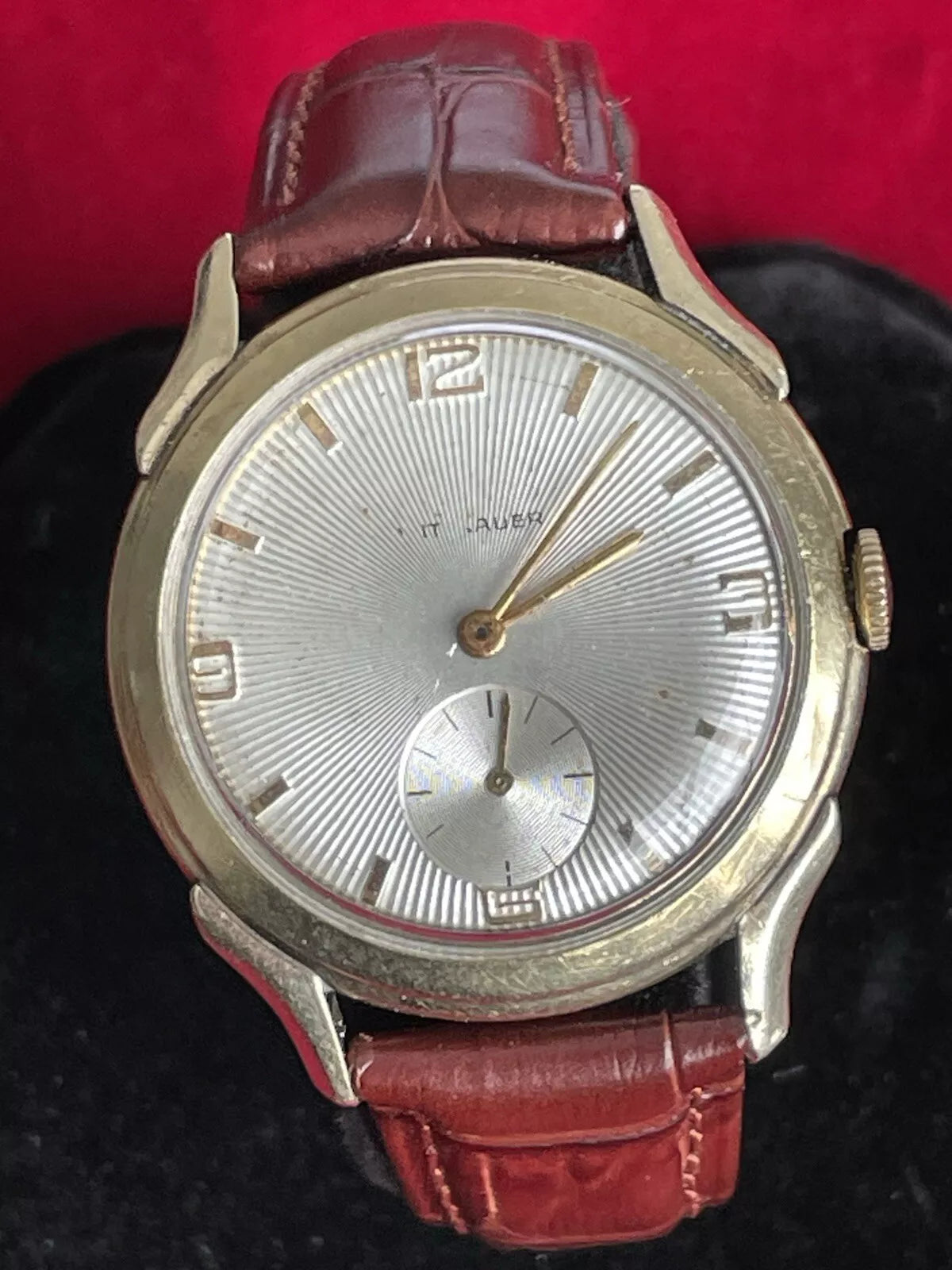 10k Gold Filled Wittnauer Men’s Vintage Watch Great Runner New Crystal And Strap