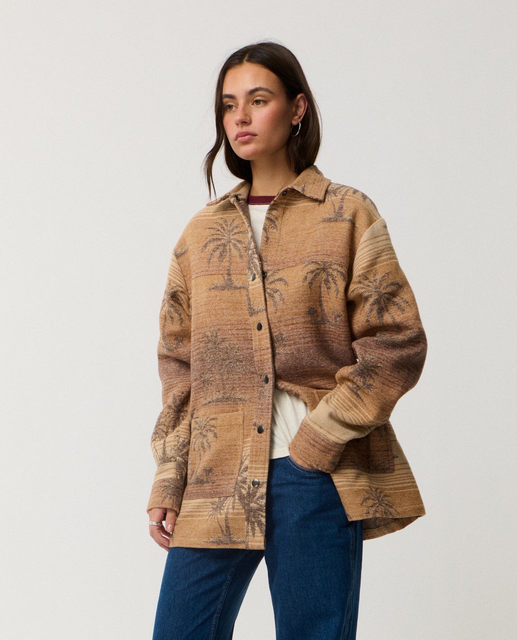 RETRO SWELL JACQUARD SHACKET