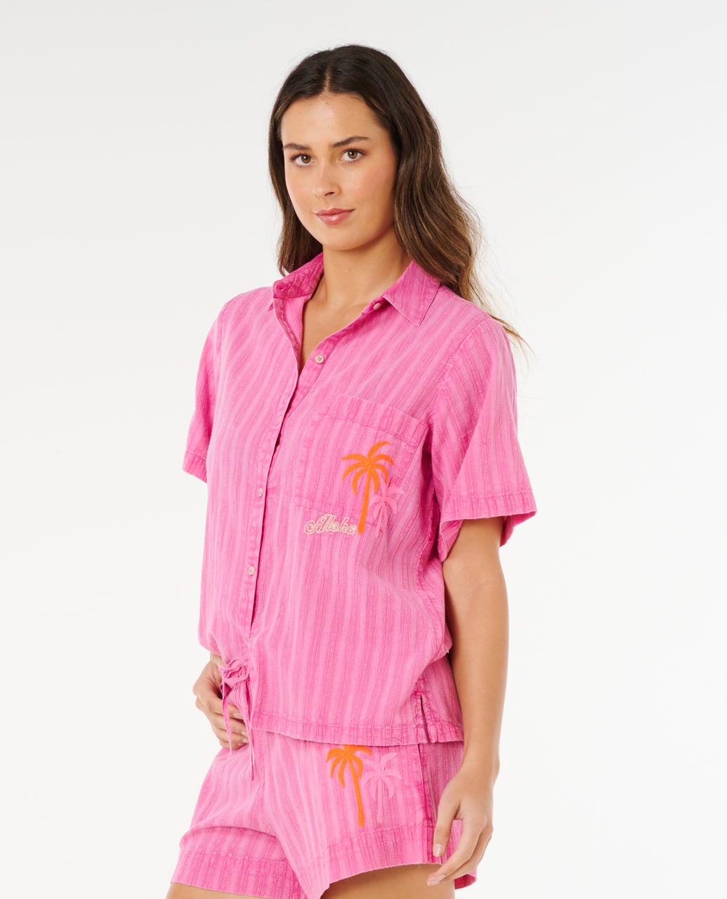 Chemise brodée Hotel Malibu