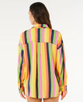 Chemise ample à rayures Neon