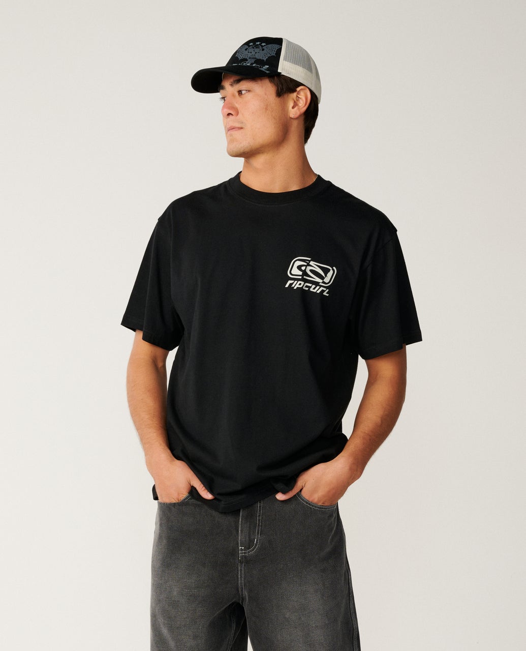 T-shirt Loose Archive Ripped