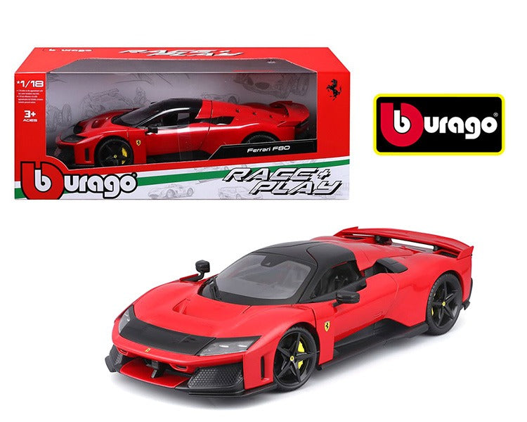 BBurago 18-16022 RD Ferrari Race & Play Ferrari F80 1/18 Red