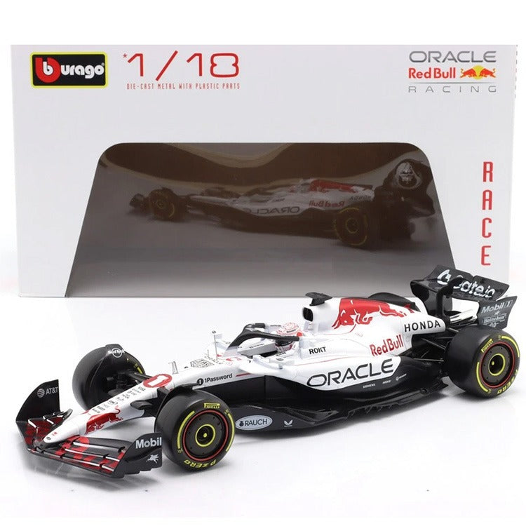Bburago 18-18005 MV Formula F 1 Japan GP 2025 Oracle Red Bull RB21 1:18 White #1 Max Verstappen