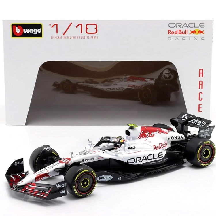 Bburago 18-18005 YT Formula F 1 Japan GP 2025 Oracle Red Bull RB21 1:18 White #22 Yuki Tsunoda