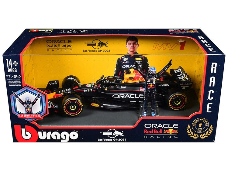 Bburago 18-28060 MV Formula F 1 Red Bull RB20 Champion 2024 1:24 with Figure #1 Max Verstappen