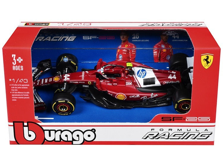 Bburago 18-36853 LH Formula F 1 2025 Ferrari SF-25 1:43 #44 Louis Hamilton
