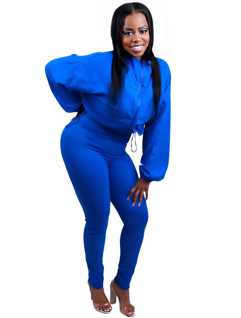 Undefeated Cotton Windbreaker Tracksuit - Royal Blue