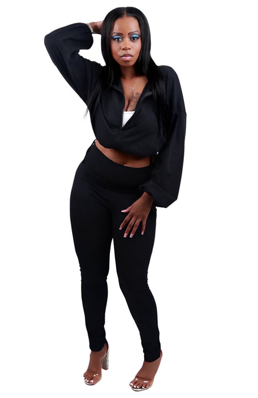 Undefeated Cotton Windbreaker Tracksuit - Black