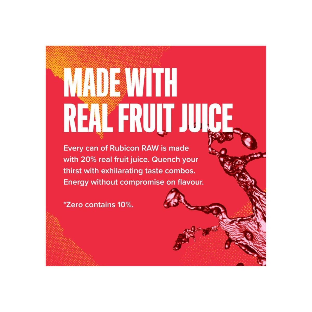 Rubicon RAW Berry & Grape Wave Edition Energy Drink, 500ml (Box of 12)