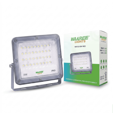 Shop 30W LED Flood Light, IP65 Outdoor Lighting | Waaree
