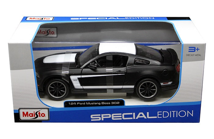 Maisto 31269 Special Edition 2020 Ford Mustang Boss 302 1:24 Matte Black