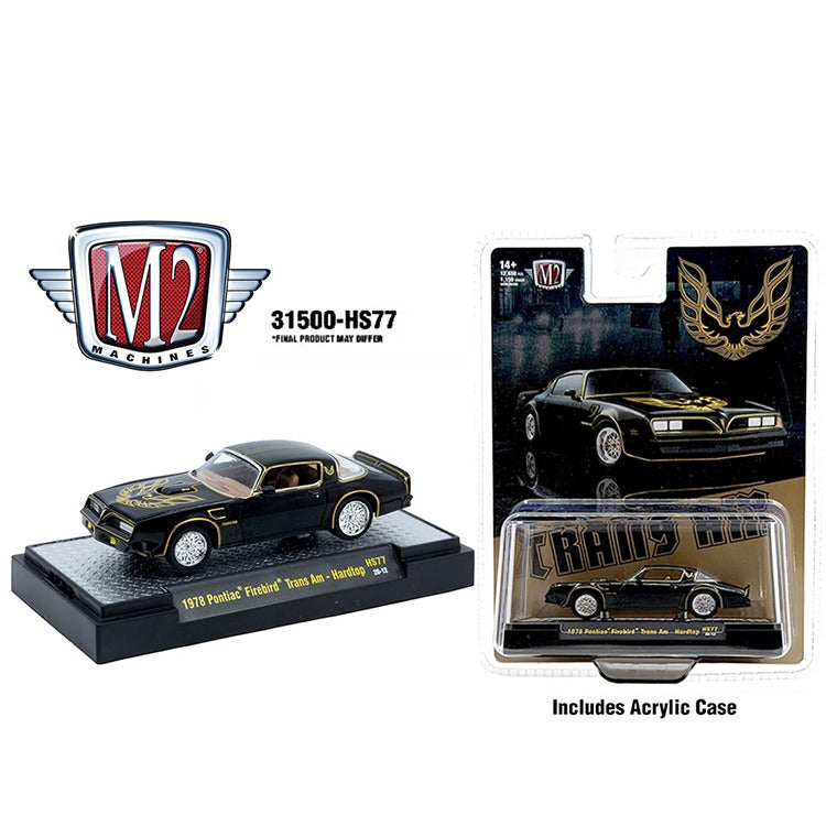 M2 Machines 31500 HS77 1978 Pontiac Trans Am Firebird 1:64 Black