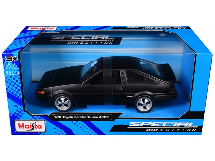 Maisto 32916 Special Edition Toyota Sprinter Trueno AE86 1:24 Matte Black