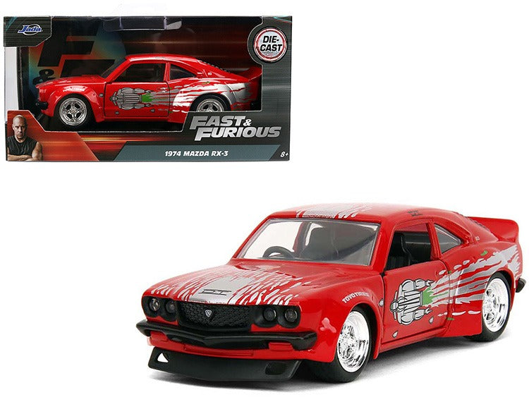 Jada 35630 Fast & Furious 1974 Mazda RX-3 1:32 Red