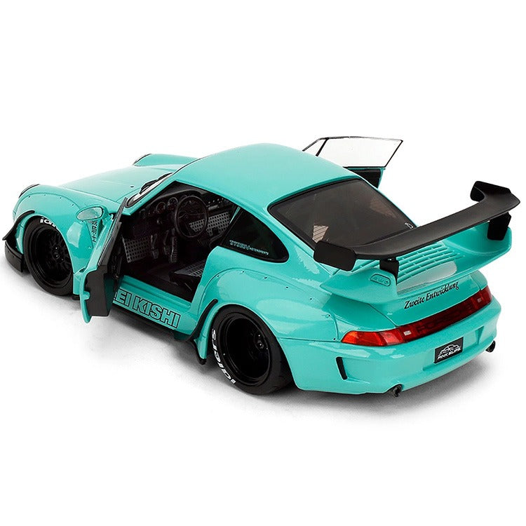 Jada 36463 Pink Slips Porsche Rauh Welt Begriff RWB Body Kit Kei Sishi 1:18 Turquoise