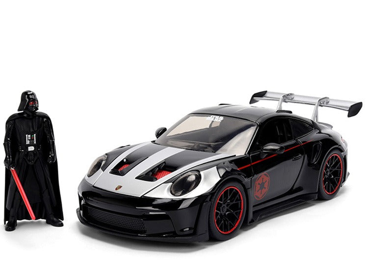 Jada 36477 Star Wars Porsche 911 GT3 RS (992) 1:24 with Darth Vader Figure Black