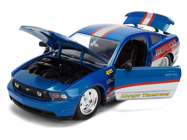 Jada 36609 Bigtime Muscle 2010 Ford Mustang GT Rekudo 1:24 Blue / Silver