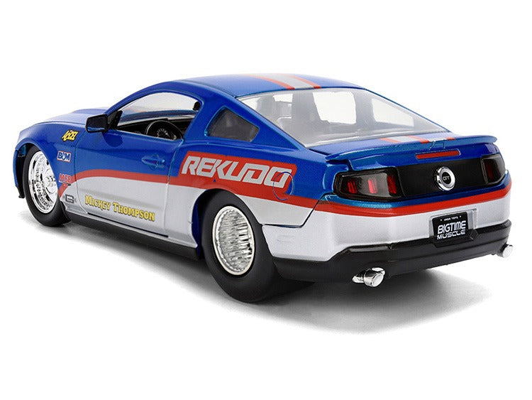 Jada 36609 Bigtime Muscle 2010 Ford Mustang GT Rekudo 1:24 Blue / Silver