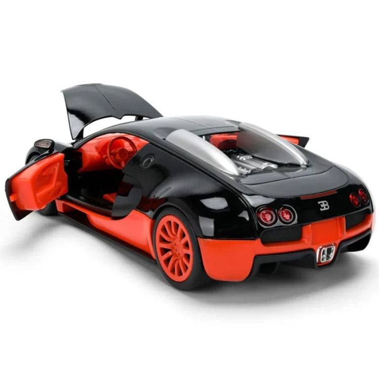 Jada 37642 Hyper Spec 2011 Bugatti Veyron 1:24 2-Tone Orange / Black