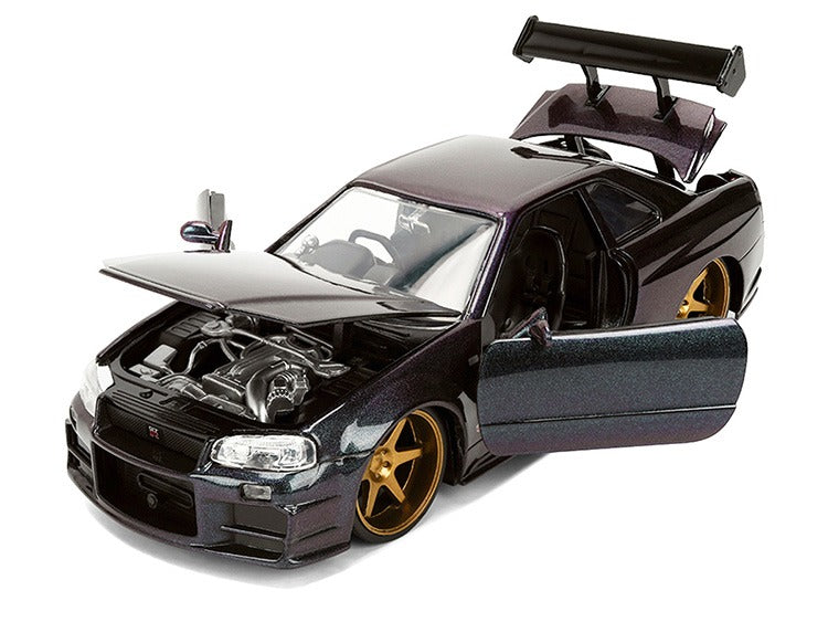 Jada 38056 JDM Tunders 1999 Nissan Skyline GT-R R34 1:24 Dark Magic Purple