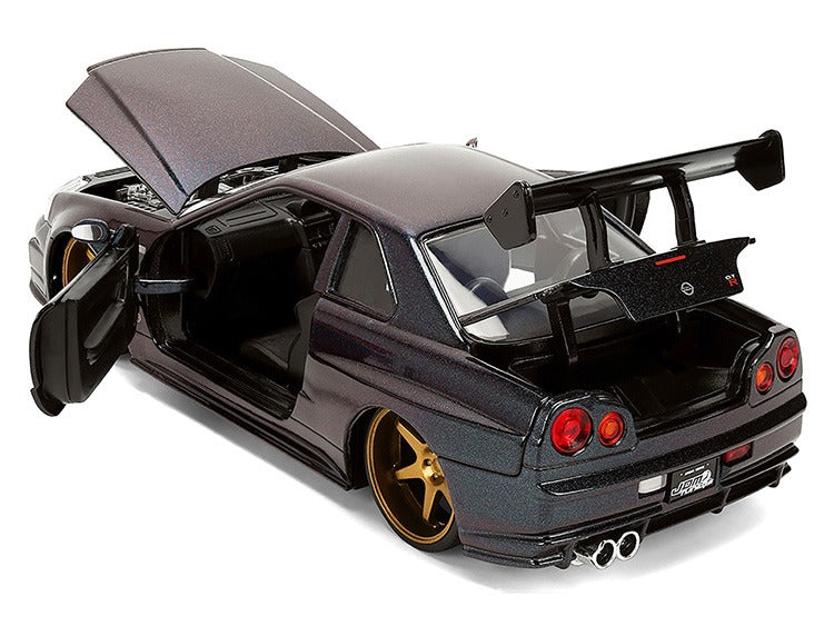 Jada 38056 JDM Tunders 1999 Nissan Skyline GT-R R34 1:24 Dark Magic Purple