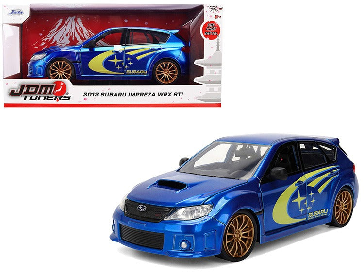Jada 38057 JDM Tunders 2012 Subaru Impreza WRX STI 1:24 Metallic Blue