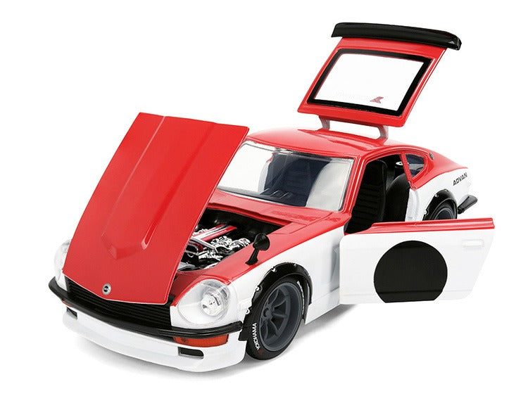 Jada 38201 JDM Tuners 1972 Datsun 240Z 1:24 Red / White