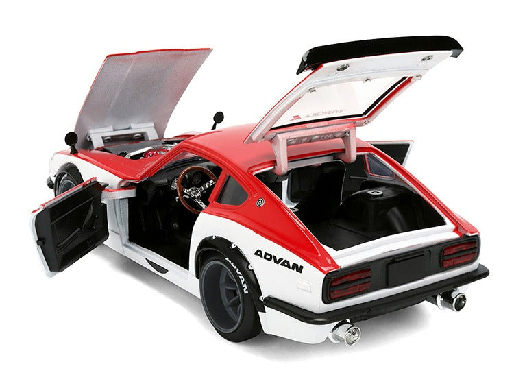 Jada 38201 JDM Tuners 1972 Datsun 240Z 1:24 Red / White