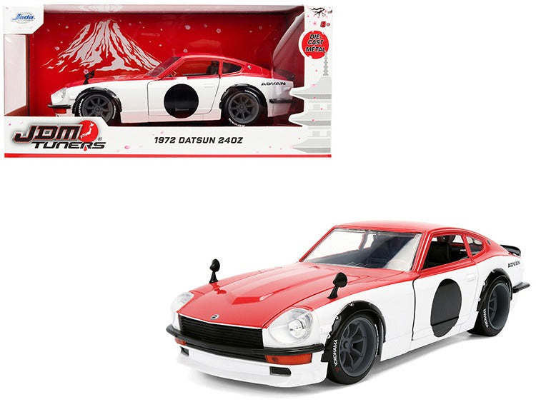 Jada 38201 JDM Tuners 1972 Datsun 240Z 1:24 Red / White