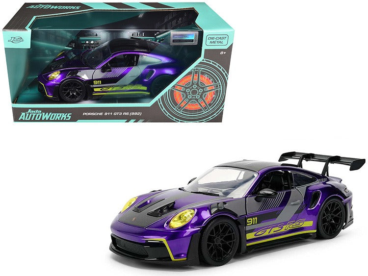 Jada 38345 Autoworks Porsche 911 GT3 RS 1:24 Candy Purple