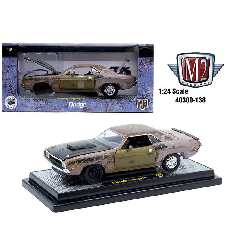 M2 Machines 40300 138 A 1970 Dodge Challenger T/A 1:24 Rusted